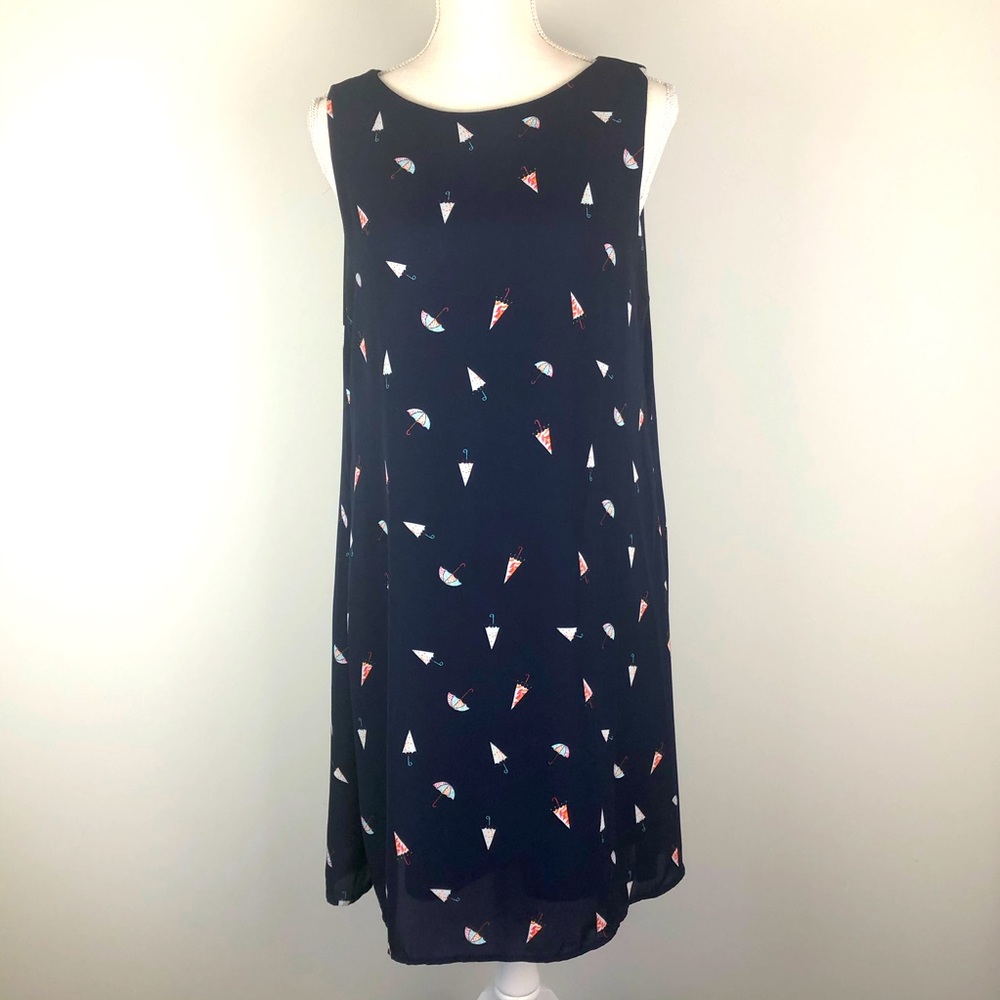 Love Kuza Navy Umbrella Shift Dress. - Picture 5 of 12